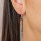 Mermaid Oasis - Orange Shell-Like Necklaces flecked in shell-like iridescence, orange acrylic discs are pinched between shiny silver fittings as they link below the collar, creating a colorful fringe. Features an adjustable clasp closure.  Sold as one individual necklace. Includes one pair of matching earrings.