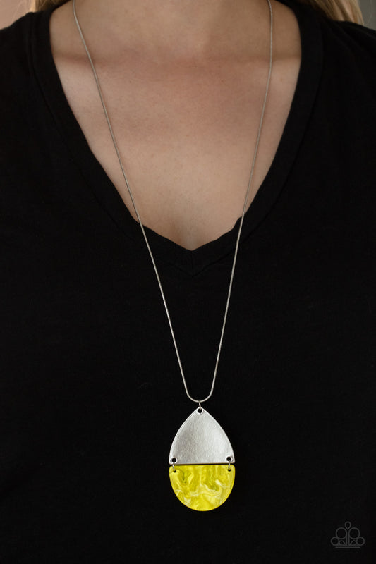 Paparazzi Accessories Rainbow Shores - Yellow Necklaces - Lady T Accessories