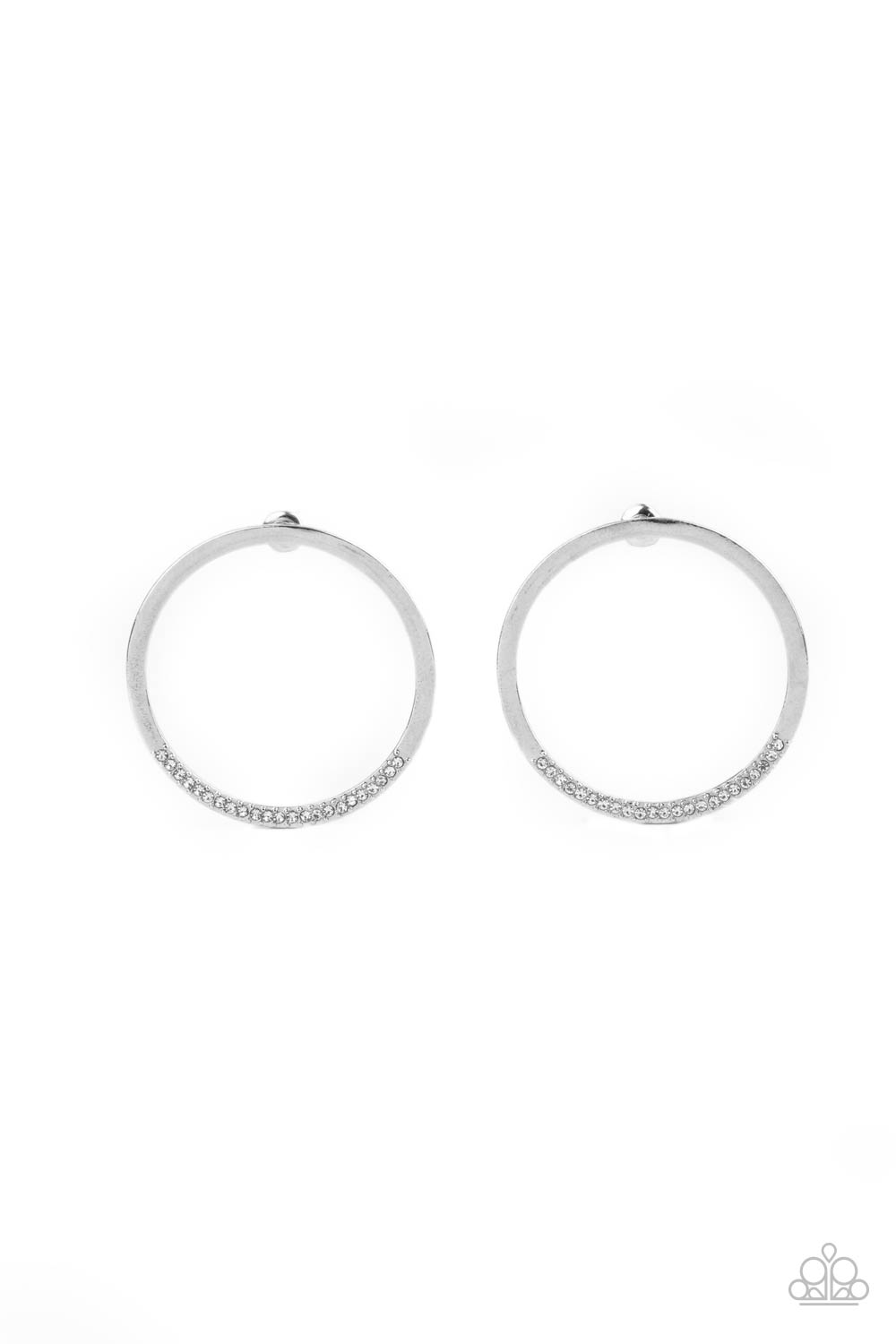 Paparazzi Accessories Spot On Opulence - White Earrings - Lady T Accessories