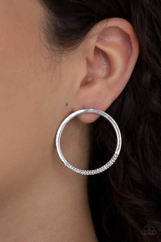 Paparazzi Accessories Spot On Opulence - White Earrings - Lady T Accessories