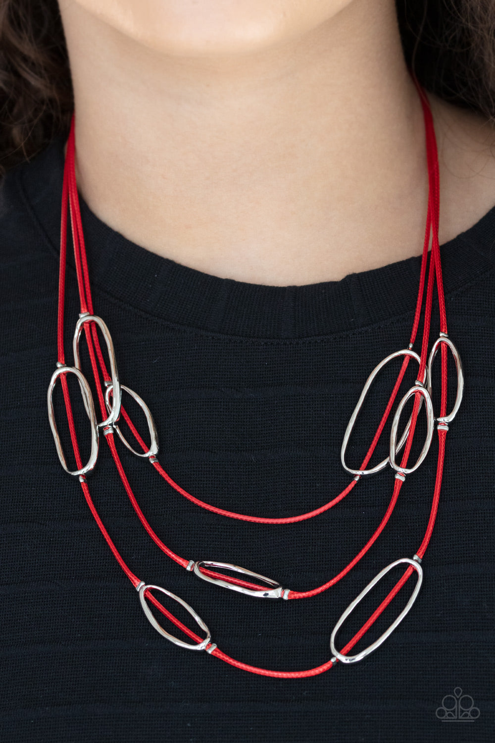 Paparazzi Accessories Check Your CORD-inates - Red Necklaces - Lady T Accessories