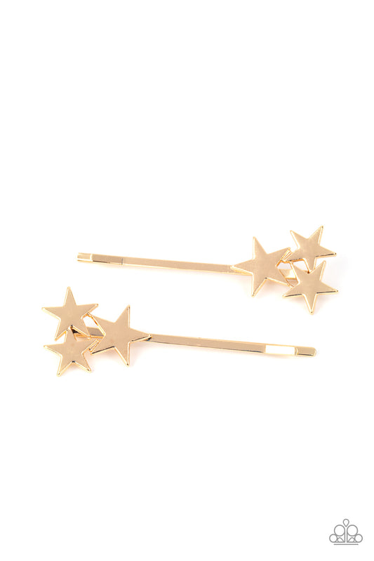 Paparazzi Accessories Suddenly Starstruck - Gold Hair Clip - Lady T Accessories