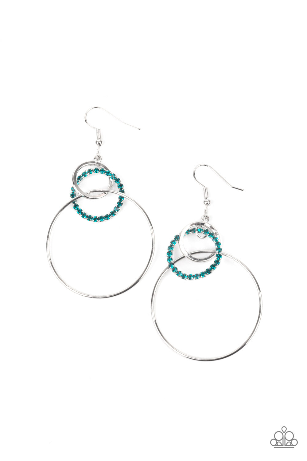 Paparazzi Accessories In an Orderly Fashion - Blue Earrings - Lady T Accessories