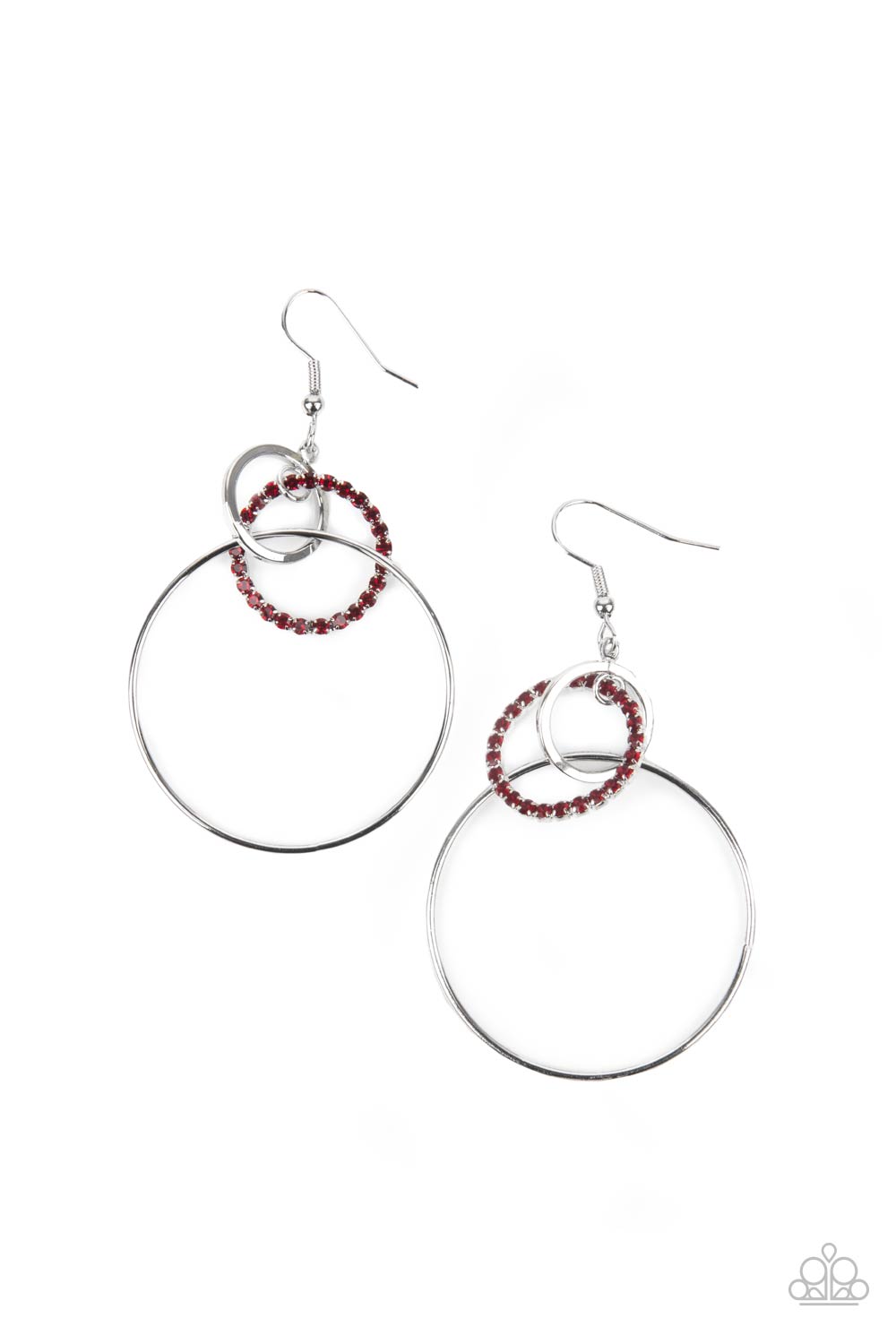 Paparazzi Accessories In an Orderly Fashion - Red Earrings - Lady T Accessories