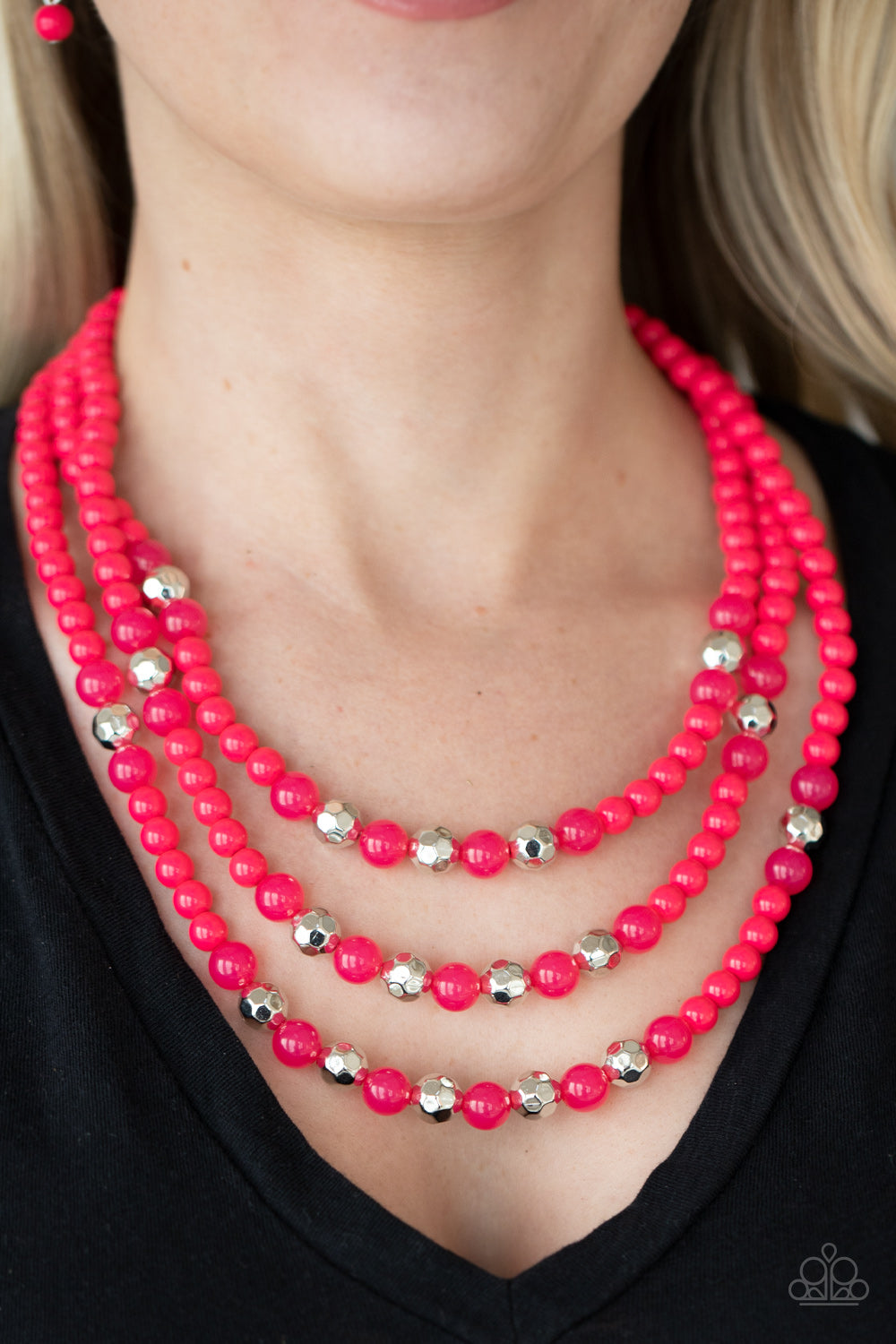 Paparazzi Accessories STAYCATION All I Ever Wanted - Pink Necklaces - Lady T Accessories