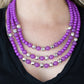 Paparazzi Accessories STAYCATION All I Ever Wanted - Purple Necklaces - Lady T Accessories