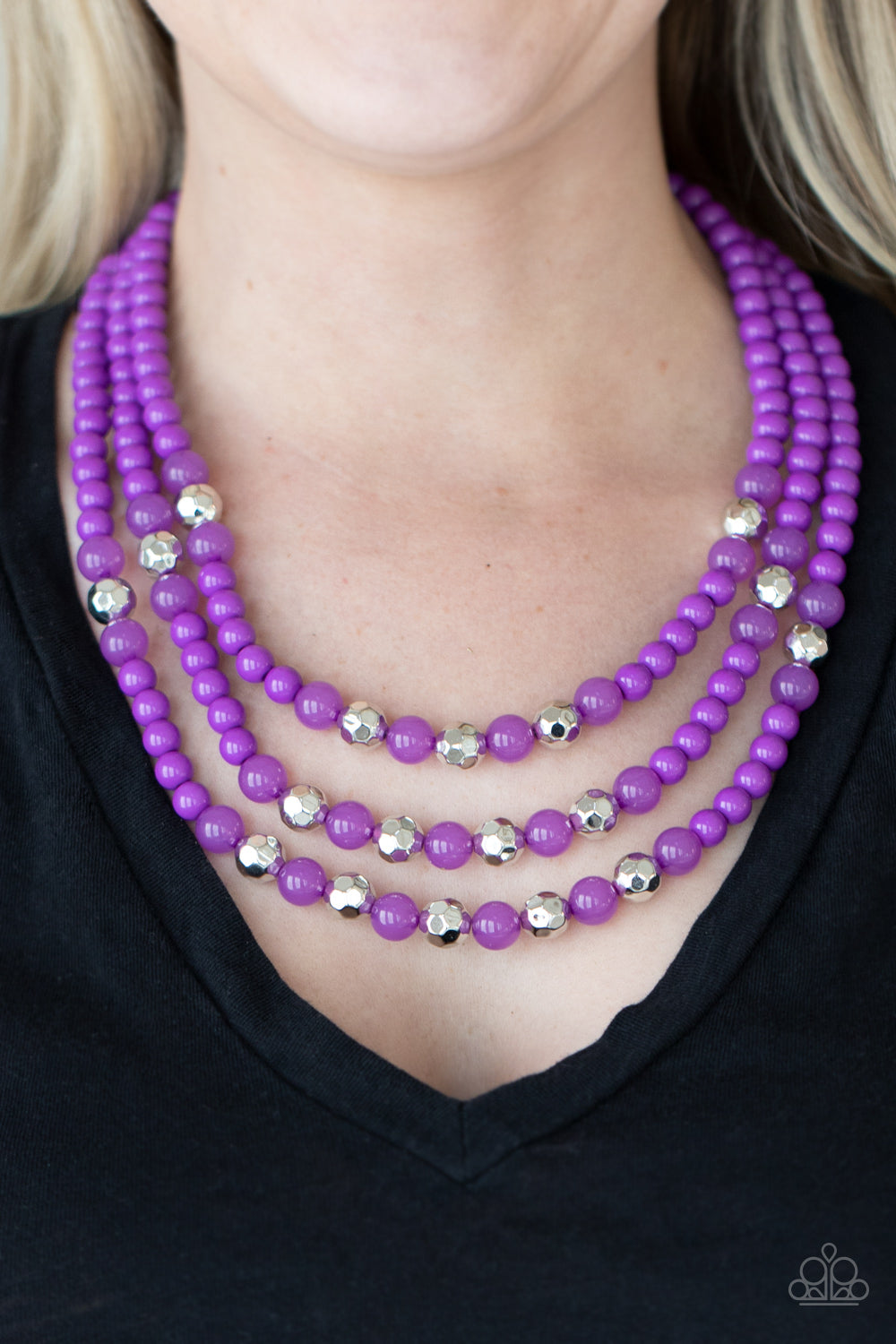 Paparazzi Accessories STAYCATION All I Ever Wanted - Purple Necklaces - Lady T Accessories