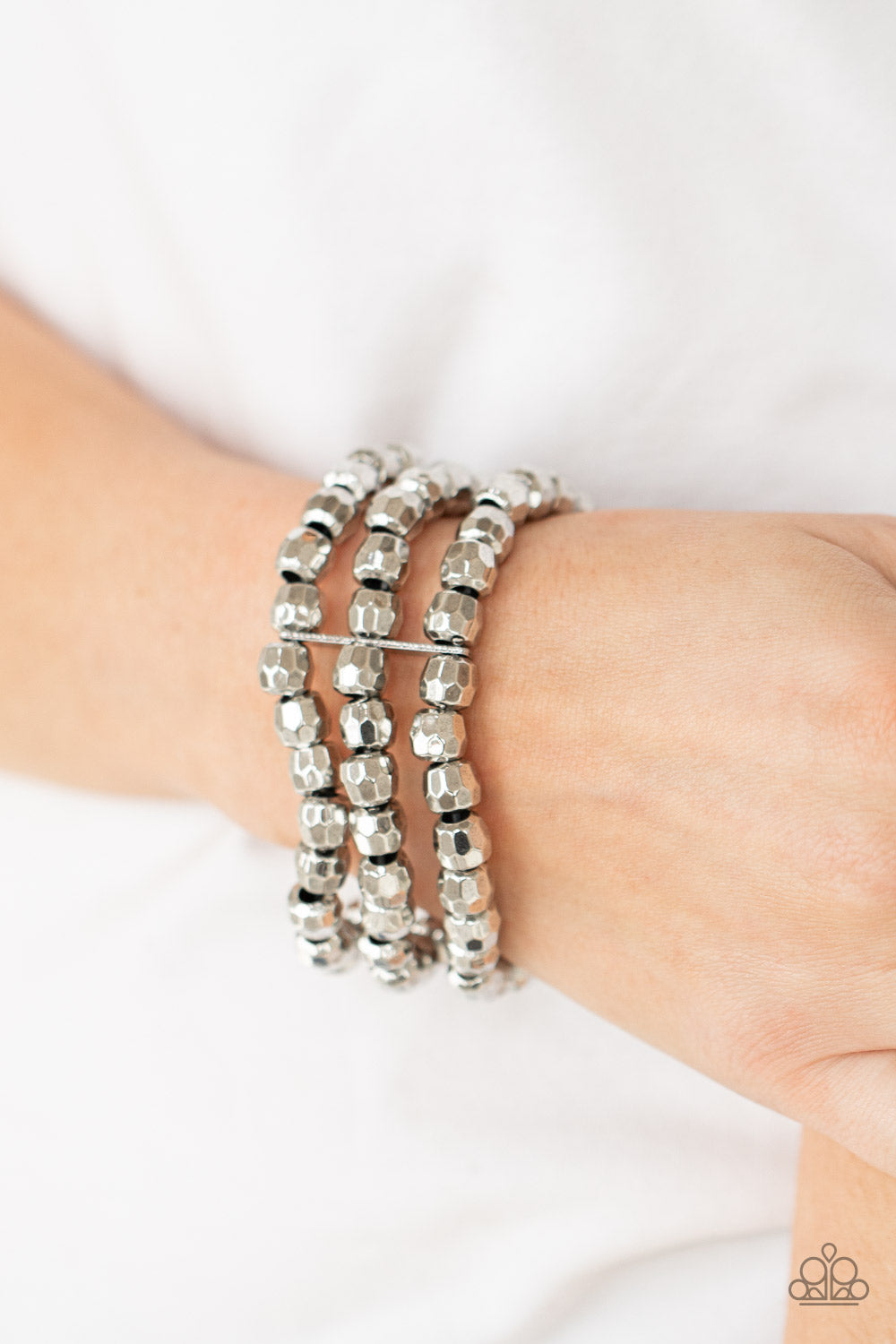 Paparazzi Accessories Magnetically Maven - Silver Bracelets - Lady T Accessories