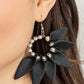 Paparazzi Accessories Flower Child Fever - Black Earrings - Lady T Accessories