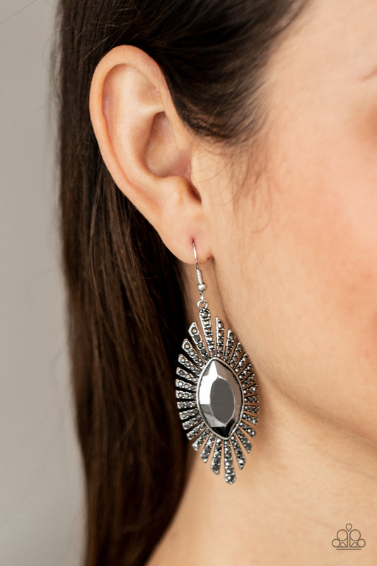 Paparazzi Accessories Who is the FIERCEST of Them All - Silver Earrings - Lady T Accessories