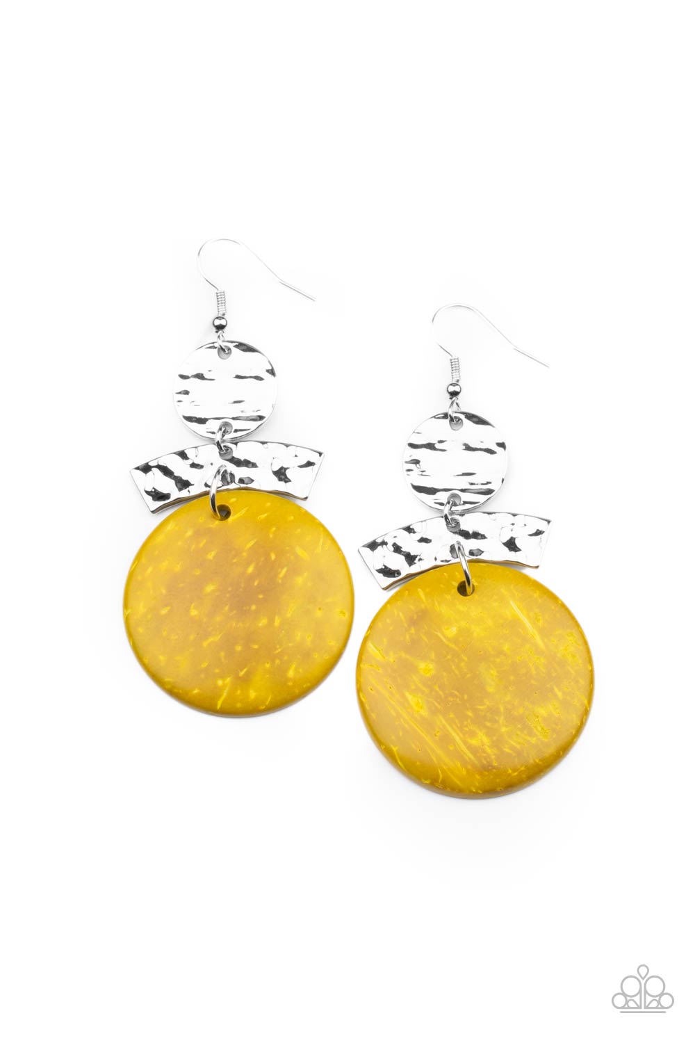 Paparazzi Accessories Diva of My Domain - Yellow Earrings - Lady T Accessories