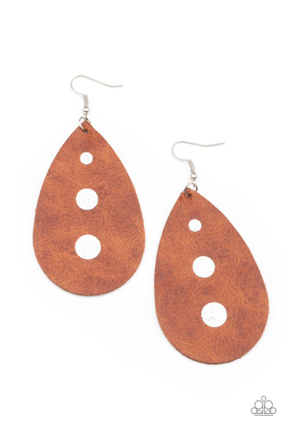 Paparazzi Accessories Rustic Torrent - Brown Earrings - Lady T Accessories