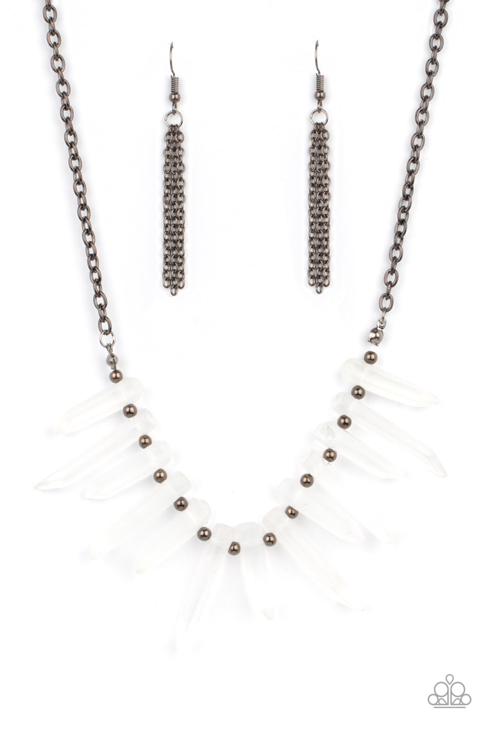 Paparazzi Accessories Ice Age Intensity - Black Necklaces - Lady T Accessories