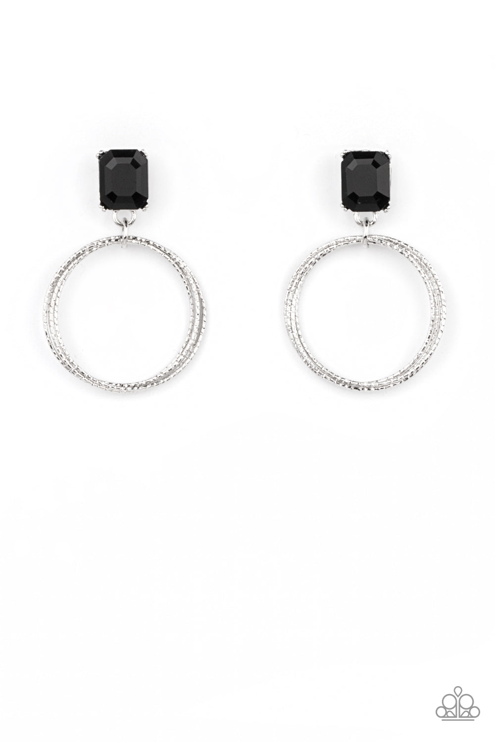 Paparazzi Accessories Prismatic Perfection - Black Earrings - Lady T Accessories