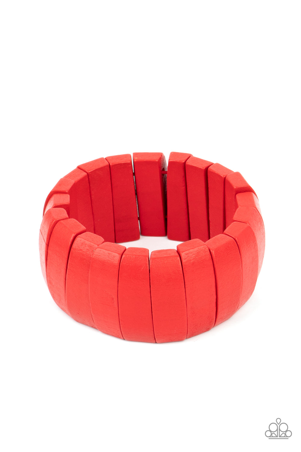 Paparazzi Accessories Raise the BARBADOS - Red Wood Bracelets - Lady T Accessories