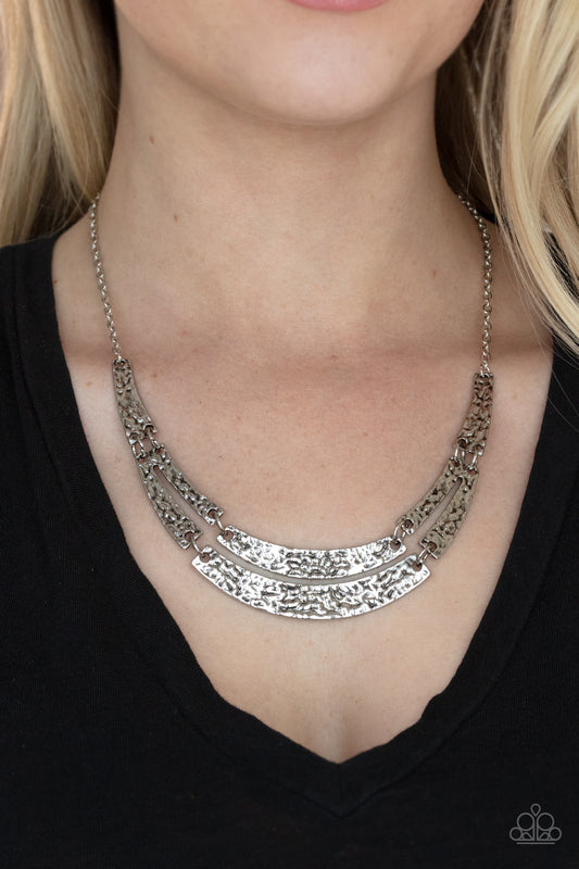 Paparazzi Accessories Stick to the Artifacts - Silver Necklaces - Lady T Accessories