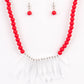 Paparazzi Accessories Icy Intimidation - Red Necklaces - Lady T Accessories
