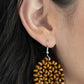 Paparazzi Accessories Summer Escapade - Brown Wood Earrings - Lady T Accessories