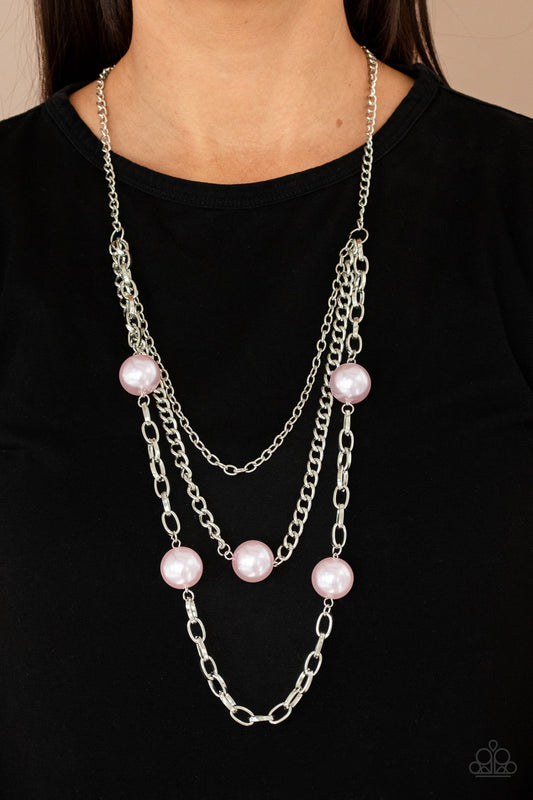 Paparazzi Accessories Thanks For the Compliment - Pink Pearl Necklaces - Lady T Accessories