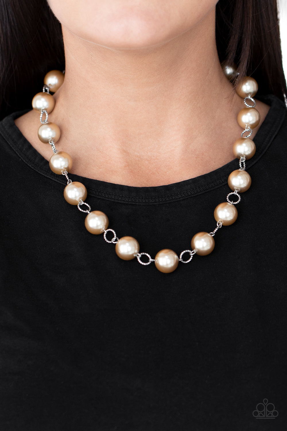 Paparazzi Accessories Ensconced in Elegance - Brown Necklaces - Lady T Accessories