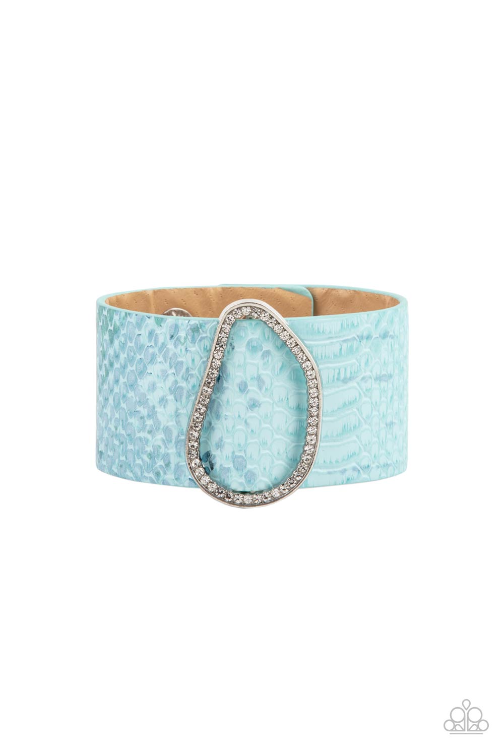 Paparazzi Accessories HISS-tory In The Making - Blue Wrap Bracelets - Lady T Accessories