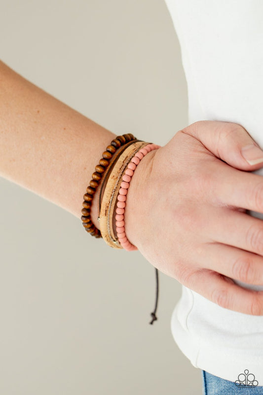 Paparazzi Accessories Stack to Basics - Pink Urban Bracelets - Lady T Accessories
