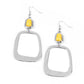 Paparazzi Accessories Material Girl Mod - Yellow Earrings - Lady T Accessories
