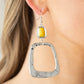 Paparazzi Accessories Material Girl Mod - Yellow Earrings - Lady T Accessories