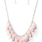 Paparazzi Accessories - Champagne Dreams - Pink Pearl Necklaces