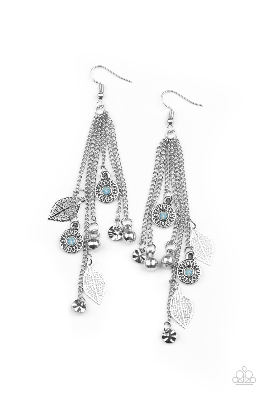 Paparazzi Accessories A Natural Charmer - Blue Earrings - Lady T Accessories