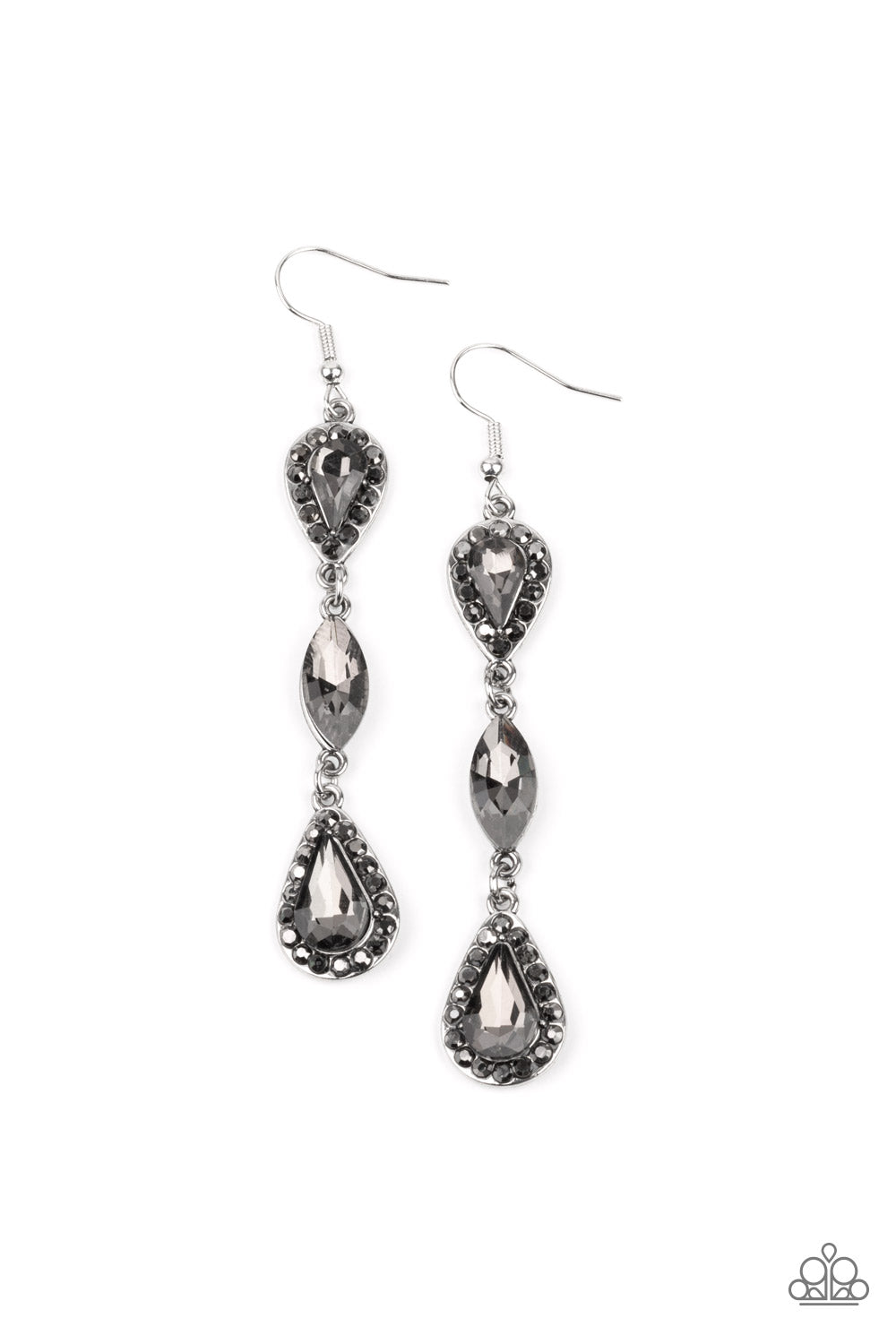 Paparazzi Accessories Test of TIMELESS - Silver Earrings - Lady T Accessories