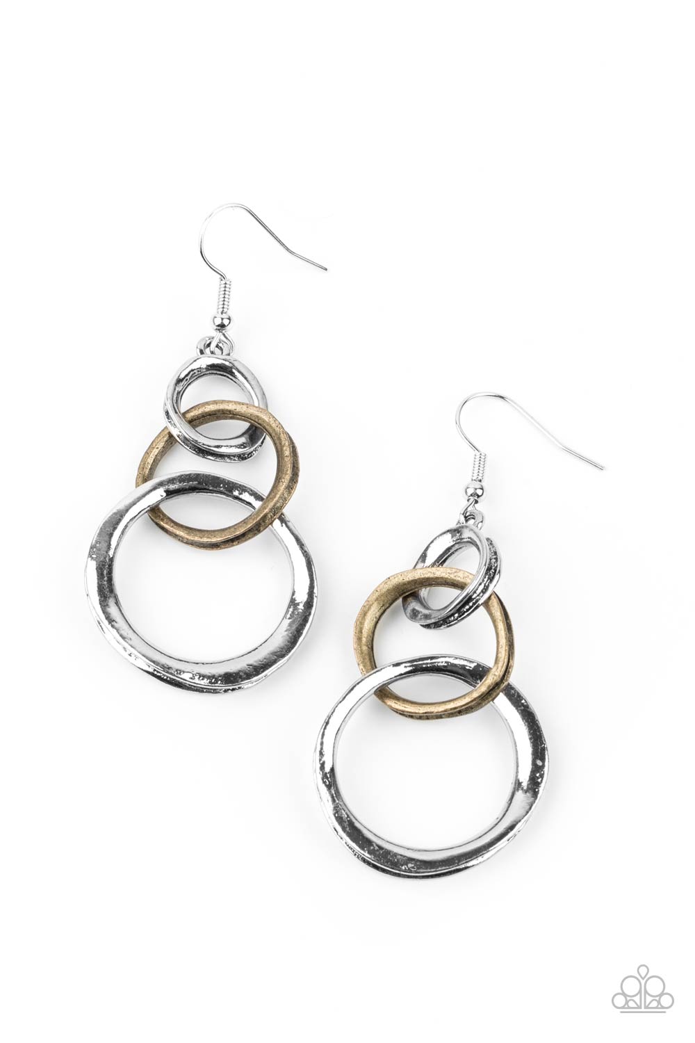 Paparazzi Accessories Harmoniously Handcrafted - Silver Fishhook Earrings - Lady T Accessories