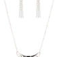 You the TALISMAN! - Purple Necklaces pairs of faceted silver beads and glassy white emerald cut gems flank an oversized emerald cut purple gem atop an antiqued silver half moon frame. A smoky triangular cut gem adorns the bottom of the pendant, creating a twinkly talisman at the bottom of a classic silver chain. Features an adjustable clasp closure. Includes one pair of matching earrings.  Paparazzi Jewelry is lead and nickel free so it's perfect for sensitive skin too!