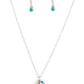 Paparazzi Accessories Happily Heartwarming - Blue Necklaces - Lady T Accessories