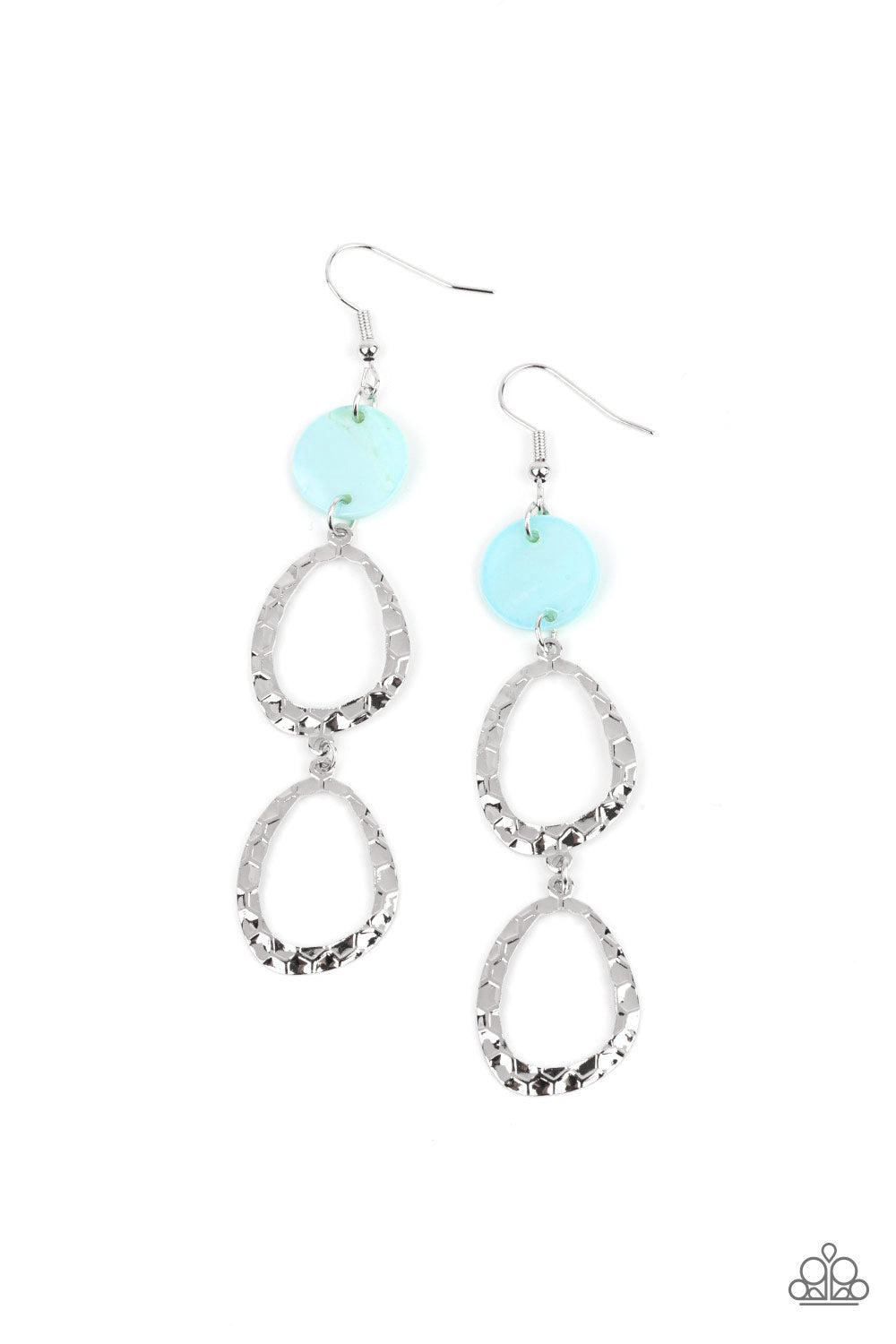 Paparazzi Accessories Surfside Shimmer - Blue Earrings - Lady T Accessories