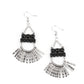 Paparazzi Accessories A FLARE for Fierceness - Black Earrings - Lady T Accessories