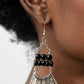 Paparazzi Accessories A FLARE for Fierceness - Black Earrings - Lady T Accessories