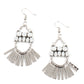 Paparazzi Accessories A FLARE of Fierceness - White Earrings - Lady T Accessories