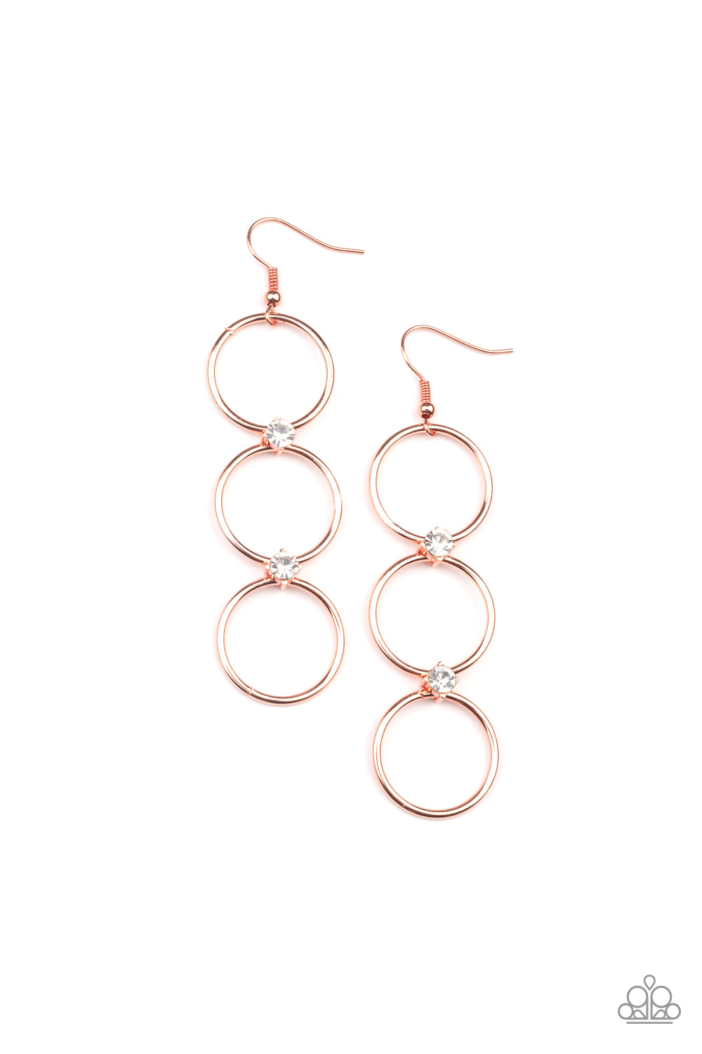 Paparazzi Accessories Refined Society - Copper Earrings - Lady T Accessories