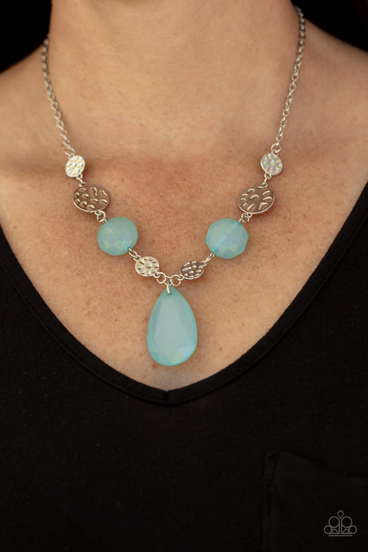 Paparazzi Accessories DEW What You Wanna DEW - Blue Necklaces - Lady T Accessories