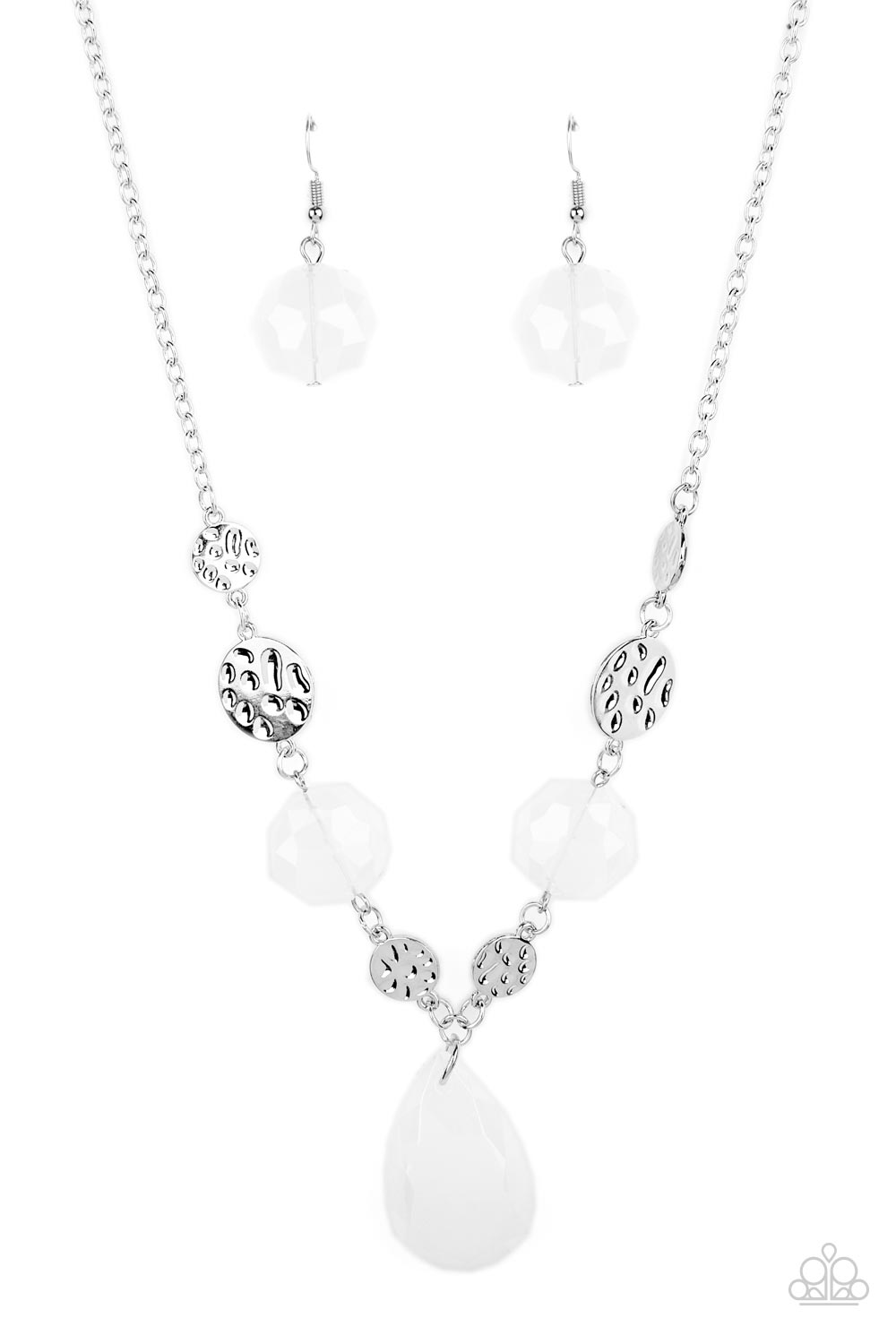 Paparazzi Accessories DEW What You Wanna DEW - White Necklaces - Lady T Accessories