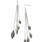 Paparazzi Accessories Chiming Leaflets - White Fishhook Earrings - Lady T Accessories