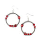 Paparazzi Accessories Glamorous Garland - Red Earrings - Lady T Accessories