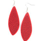 Paparazzi Accessories Surf Scene - Red Wood Earrings - Lady T Accessories