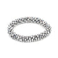 Paparazzi Accessories - Wake UP and Sparkle - Silver Bead Stretchy Bracelet