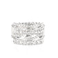 Paparazzi Accessories Exclusive Elegance - White Rhinestone Rings **Life of the Party **