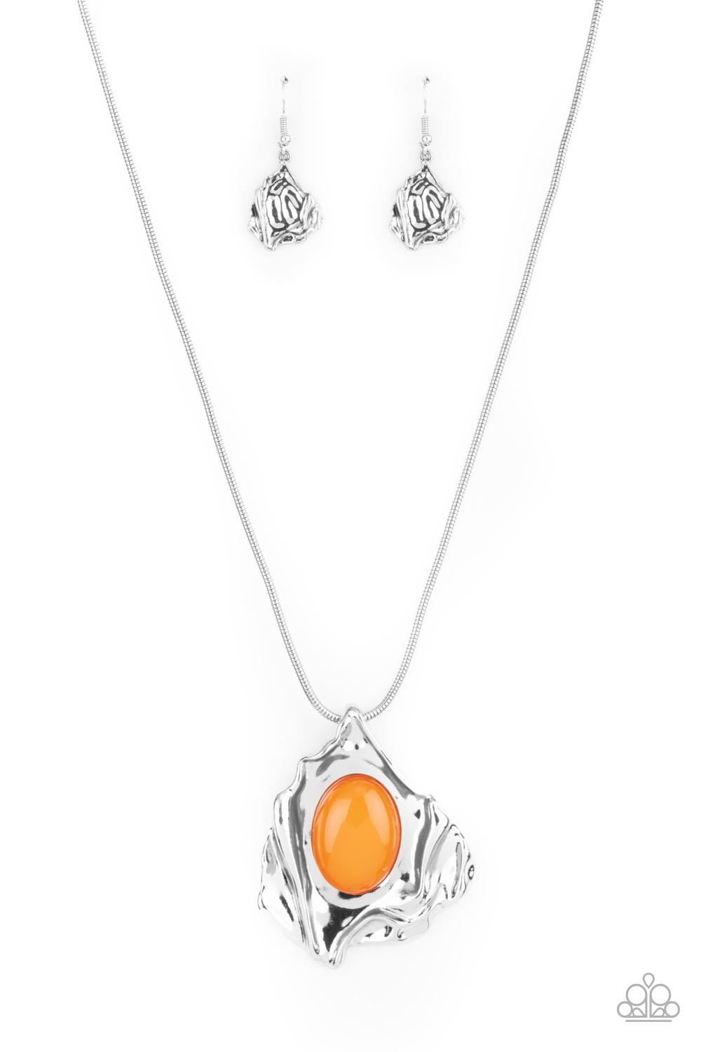 Paparazzi Accessories - Amazon Amulet - Orange Oval Necklaces – Lady