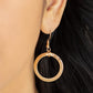 Paparazzi Accessories Spiraling Out of COUTURE - Gold Necklaces black suede cords knot around a mismatched assortment of hammered gold rings that interlock below the collar, creating two rows of dizzying texture. Features an adjustable clasp closure. Sold as one individual necklace. Includes one pair of matching earrings.