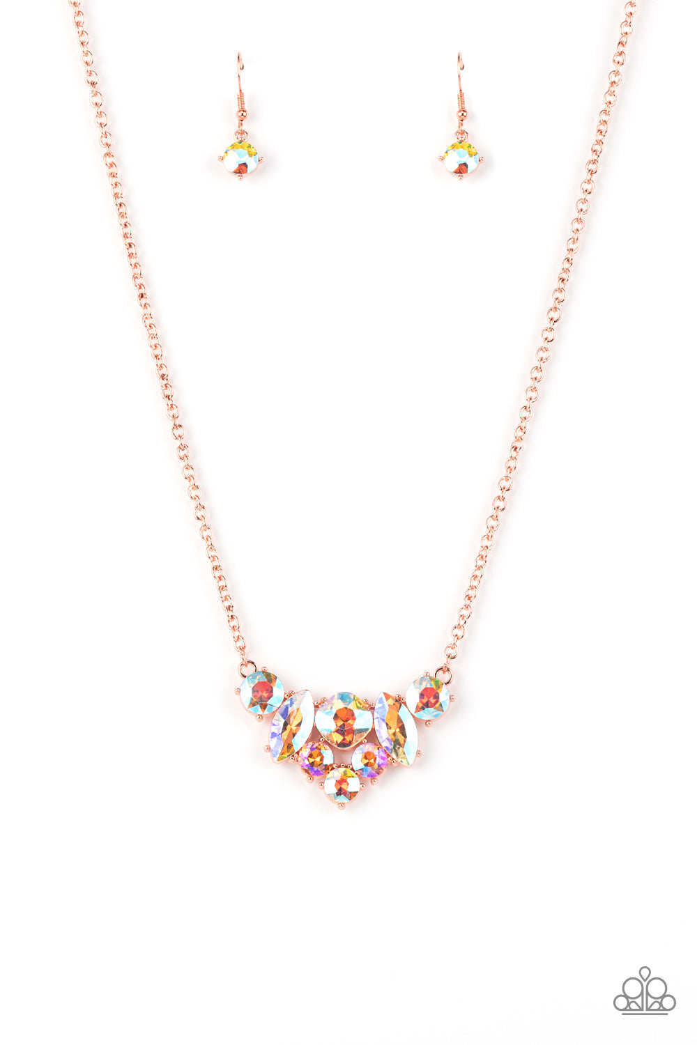 Paparazzi Accessories - Lavishly Loaded - Copper Iridescent Necklaces