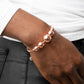 Paparazzi Accessories - Bead Creed - Copper Cuff Bracelets gradually increasing in size, an oversized collection of shiny copper beads are threaded along a dainty shiny copper cuff for a dramatic industrial display.  Sold as one individual bracelet.
